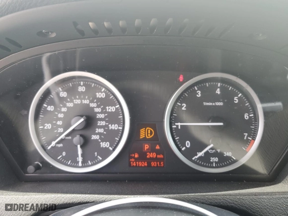 2014 BMW X6 xDrive35i with VIN 5UXFG2C53E0C44534, listed as a Copart auction lot 56518074 with 141,924 mi miles and Salvage Title. Bid and sale history available at carsss.com. Image 9.