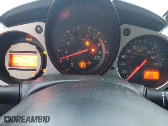 2011 Nissan 370Z Touring with VIN JN1AZ4EH6BM551788, listed as a Copart auction lot 77741584 with 187,795 mi miles and Clean Title. Bid and sale history available at carsss.com. Image 9.