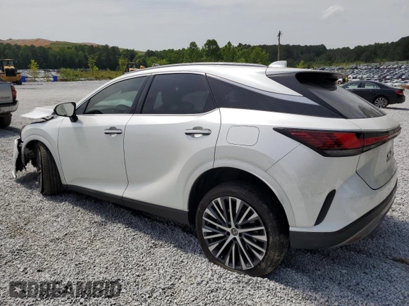 2023 Lexus RX 350 with VIN JTJCHMAA9P2005987, listed as a Copart auction lot 57335515 with 27,538 mi miles and Salvage title. Bid and sale history available at DreamBid. Image 2.