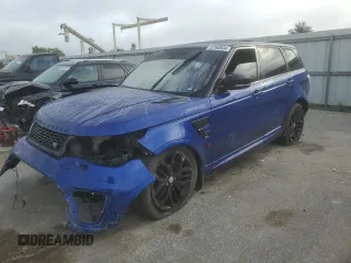 2016 Land Rover Range Rover Sport SVR z VIN SALWZ2EF4GA103637, wystawiony jako Copart lot #72768934 z przebiegiem 106 690 mil mil oraz Szkoda całkowita • Salvage title. Historia ofert i sprzedaży dostępna na DreamBid. Obrazek 1.