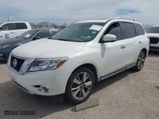 2014 Nissan Pathfinder Platinum with VIN 5N1AR2MN3EC693904, listed as a IAAI auction lot 41774522 with 151,477 mi miles. Bid and sale history available at carsss.com. Image 2.
