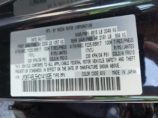 2017 Mazda CX-5 Sport with VIN JM3KFABL5H0141895, listed as a IAAI auction lot 41718108 with 69,312 mi miles. Bid and sale history available at carsss.com. Image 9.
