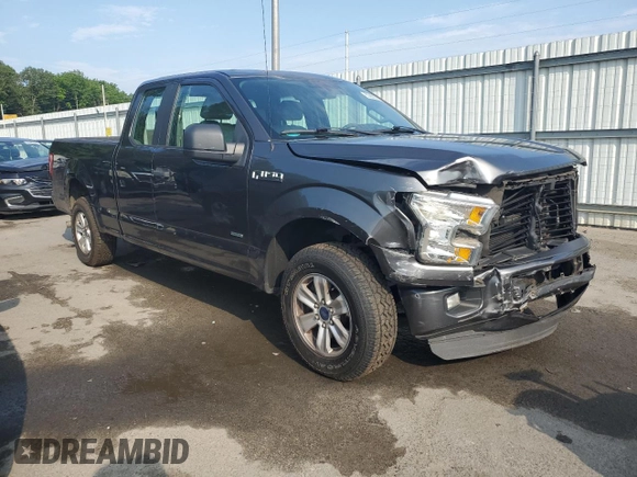 2015 Ford F-150 XL with VIN 1FTEX1CG0FFC37674, listed as a Copart auction lot 62268035 with 149,842 mi miles and Salvage title. Bid and sale history available at DreamBid. Image 4.