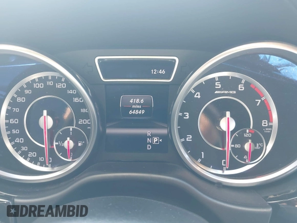 2013 Mercedes-Benz M ML 63 AMG with VIN 4JGDA7EB9DA155725, listed as a IAAI auction lot 41502675 with 64,849 mi miles. Bid and sale history available at carsss.com. Image 7.