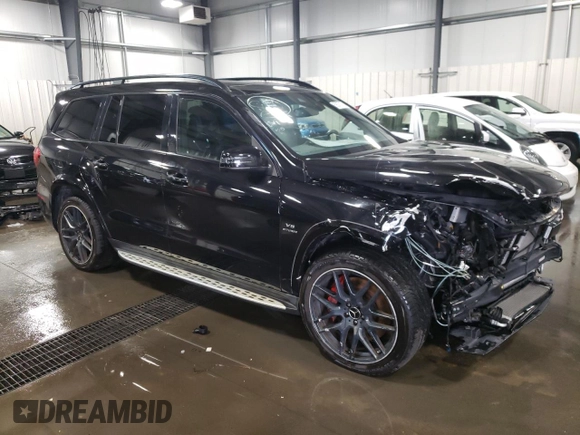 2018 Mercedes-Benz GLS with VIN 4JGDF7FE1JB048135, listed as a Copart auction lot 69287174 with 42,975 mi miles and Salvage Title. Bid and sale history available at carsss.com. Image 4.