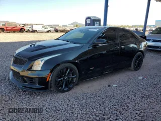 2016 Cadillac ATS-V with VIN 1G6AN5RY0G0100818, listed as a Copart auction lot 87074214 with 109,275 mi miles and Salvage Title. Bid and sale history available at carsss.com. Image 1.