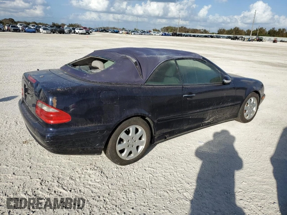 2003 Mercedes-Benz CLK 320 z VIN WDBLK65G83T140587, wystawiony jako Copart lot #75509024 z przebiegiem Nie podano mil oraz Szkoda całkowita • Salvage title. Historia ofert i sprzedaży dostępna na DreamBid. Obrazek 3.