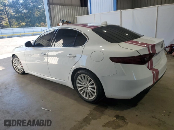 2021 Alfa Romeo Giulia with VIN ZARFAMANXM7645928, listed as a Copart auction lot 83039704 with 36,020 mi miles and Salvage title. Bid and sale history available at DreamBid. Image 2.