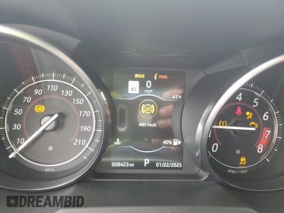 2020 Jaguar F-Type with VIN SAJD51EE2LCK68873, listed as a Copart auction lot 42095325 with 8,423 mi miles and Non Repairable. Bid and sale history available at DreamBid. Image 9.
