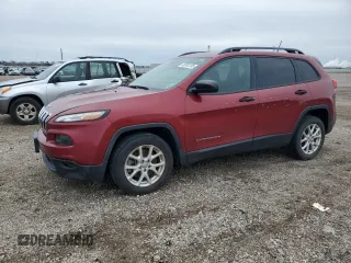 2017 Jeep Cherokee Sport with VIN 1C4PJLAB4HW619612, listed as a Copart auction lot 45362155 with 138,057 mi miles and Salvage Title. Bid and sale history available at carsss.com. Image 1.