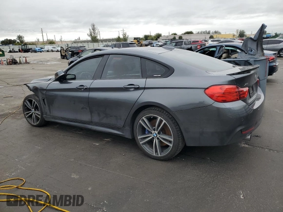 2017 BMW 4 Series 440i xDrive with VIN WBA4E5C53HG189279, listed as a Copart auction lot 89163565 with 56,449 mi miles and Salvage Title. Bid and sale history available at carsss.com. Image 2.