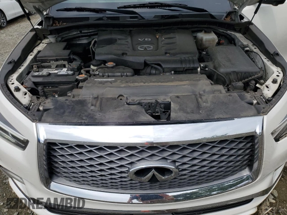 2019 Infiniti QX80 LUXE with VIN JN8AZ2NE6K9227058, listed as a Copart auction lot 64134284 with 89,785 mi miles and Salvage Title. Bid and sale history available at carsss.com. Image 13.