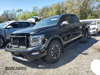 2021 Nissan Titan SL z VIN 1N6AA1ED3MN517804, wystawiony jako Copart lot #47196465 z przebiegiem 31 712 mil mil oraz Szkoda całkowita • Salvage title. Historia ofert i sprzedaży dostępna na DreamBid. Obrazek 1.