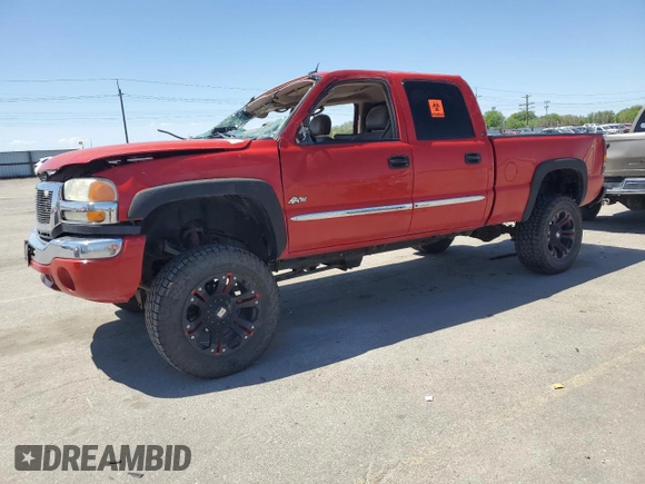 2004 GMC Sierra 2500HD SLE z VIN 1GTHK23U64F237540, wystawiony jako Copart lot #56129875 z przebiegiem 296 217 mil mil oraz Szkoda całkowita • Salvage title. Historia ofert i sprzedaży dostępna na DreamBid. Obrazek 1.