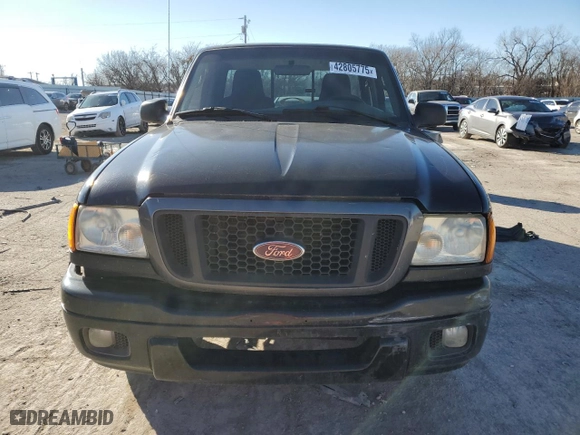 2005 Ford Ranger XL with VIN 1FTYR10U05PA26856, listed as a Copart auction lot 42805775 with 150,139 mi miles and Salvage Title. Bid and sale history available at carsss.com. Image 5.
