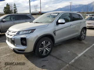 2020 Mitsubishi Outlander Sport ES 2.0 with VIN JA4AP3AU7LU012656, listed as a Copart auction lot 46926435 with 97,195 mi miles and Salvage Title. Bid and sale history available at carsss.com. Image 1.