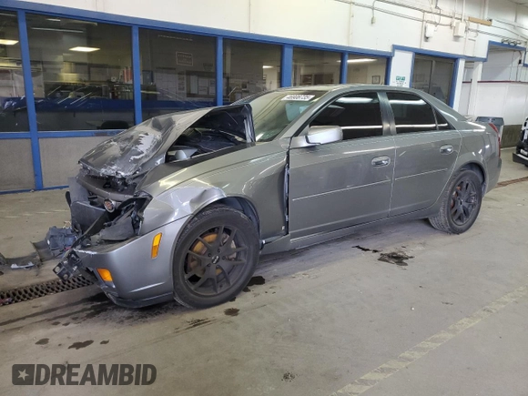 2006 Cadillac CTS with VIN 1G6DM57T160102180, listed as a Copart auction lot 46908735 with 163,335 mi miles and Salvage Title. Bid and sale history available at carsss.com. Image 1.