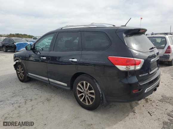 2015 Nissan Pathfinder Platinum with VIN 5N1AR2MN2FC648132, listed as a Copart auction lot 47036025 with 162,473 mi miles and Salvage Title. Bid and sale history available at carsss.com. Image 2.