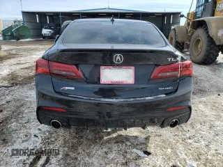 2018 Acura TLX w/A-SPEC Pkg with VIN 19UUB3F64JA004302, listed as a Copart auction lot 41686885 with 49,710 mi miles and Salvage Title. Bid and sale history available at carsss.com. Image 6.
