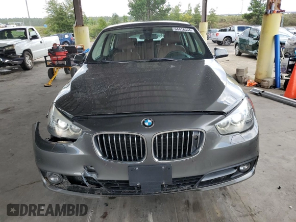2015 BMW 5 Series 535i Gran Turismo xDrive with VIN WBA5M4C52FD186390, listed as a Copart auction lot 64418354 with 81,058 mi miles and Salvage title. Bid and sale history available at DreamBid. Image 5.
