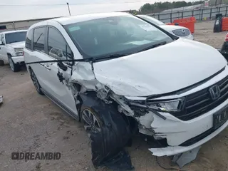 2022 Honda Odyssey EX-L with VIN 5FNRL6H7XNB047791, listed as a IAAI auction lot 41322565 with 174,498 mi miles and . Bid and sale history available at DreamBid. Image 1.