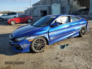 2020 Honda Civic Si Coupe with VIN 2HGFC3A53LH752242, listed as a Copart auction lot 42915874 with 101,609 mi miles and Salvage Title. Bid and sale history available at carsss.com. Image 1.