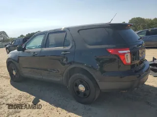 2014 Ford Utility Police Interceptor with VIN 1FM5K8AR2EGB59317, listed as a Copart auction lot 75185614 with 0 mi miles and Salvage Title. Bid and sale history available at carsss.com. Image 2.