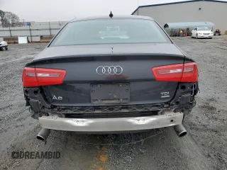 2015 Audi A6 3.0L TDI Premium Plus with VIN WAUFMAFC1FN009207, listed as a Copart auction lot 83690894 with 64,455 mi miles and Salvage Title. Bid and sale history available at carsss.com. Image 6.