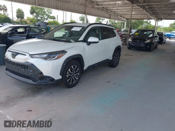 2023 Toyota Corolla Cross Hybrid S with VIN 7MUFBABG3PV001144, listed as a IAAI auction lot 42442124 with 116,674 mi miles and . Bid and sale history available at DreamBid. Image 2.