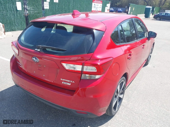 2017 Subaru Impreza Sport with VIN 4S3GTAM67H3738222, listed as a IAAI auction lot 42114564 with 116,600 mi miles. Bid and sale history available at carsss.com. Image 4.