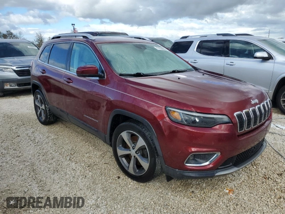 2019 Jeep Cherokee Limited with VIN 1C4PJLDN5KD325726, listed as a Copart auction lot 77030804 with Not Provided miles and Non Repairable. Bid and sale history available at DreamBid. Image 4.