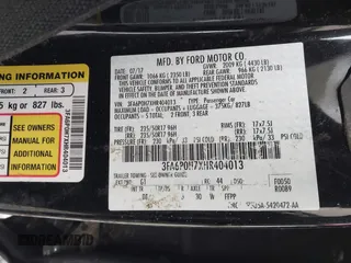 2017 Ford Fusion SE z VIN 3FA6P0H7XHR404013, wystawiony jako IAAI lot #41664822 z przebiegiem Nie podano mil oraz . Historia ofert i sprzedaży dostępna na DreamBid. Obrazek 9.