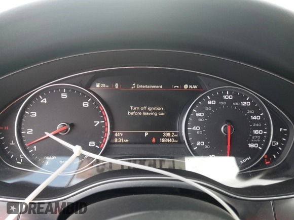 2016 Audi A6 Prestige with VIN WAUHGAFC7GN076220, listed as a Copart auction lot 51680715 with 198,440 mi miles and Salvage title. Bid and sale history available at DreamBid. Image 9.