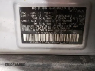 2012 Subaru Outback 2.5i z VIN 4S4BRBAC4C3277719, wystawiony jako Copart lot #61875445 z przebiegiem 92 033 mil mil oraz Szkoda całkowita • Salvage title. Historia ofert i sprzedaży dostępna na DreamBid. Obrazek 13.