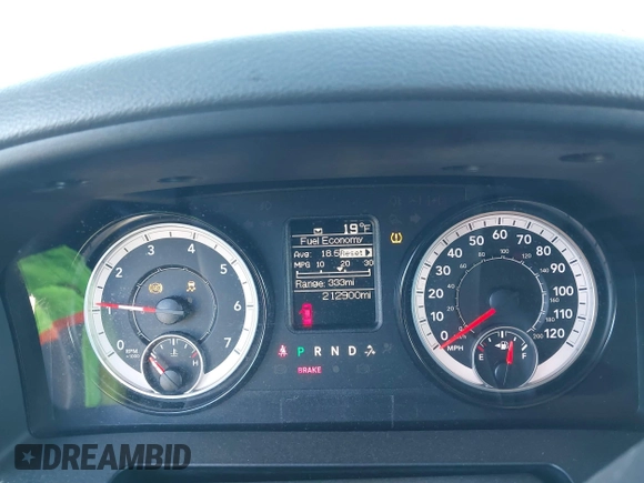 2019 Ram 1500 Classic Tradesman with VIN 3C6JR6DG0KG512237, listed as a IAAI auction lot 41366260 with 212,900 mi miles. Bid and sale history available at carsss.com. Image 7.