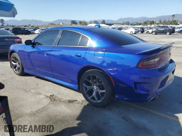 2019 Dodge Charger GT with VIN 2C3CDXHG8KH558676, listed as a Copart auction lot 56492665 with 33,728 mi miles and Salvage Title. Bid and sale history available at DreamBid. Image 2.