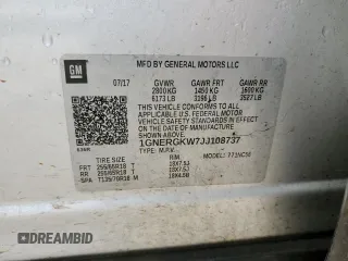 2018 Chevrolet Traverse LT Cloth with VIN 1GNERGKW7JJ108737, listed as a Copart auction lot 56896954 with 224,041 mi miles and Salvage Title. Bid and sale history available at carsss.com. Image 13.
