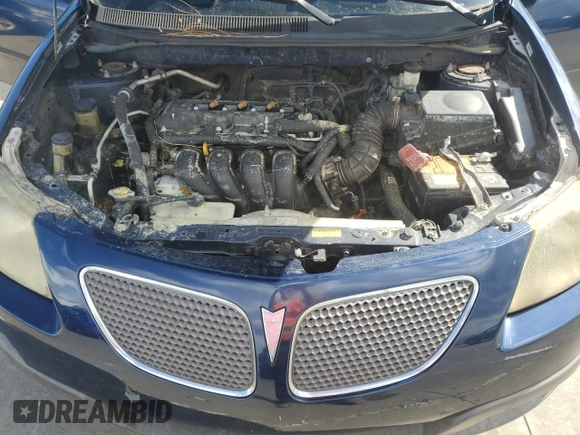 2007 Pontiac Vibe with VIN 5Y2SL65817Z409812, listed as a Copart auction lot 73877824 with 0 mi miles and Salvage Title. Bid and sale history available at carsss.com. Image 11.