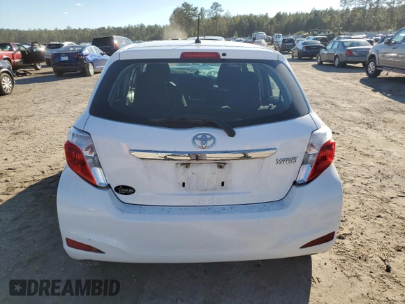 2014 Toyota Yaris L with VIN VNKKTUD32EA008556, listed as a Copart auction lot 80899304 with 0 mi miles and Salvage Title. Bid and sale history available at carsss.com. Image 6.