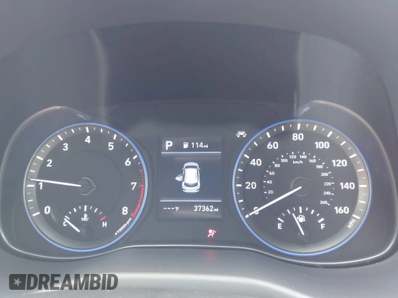 2020 Hyundai Kona SEL with VIN KM8K22AA3LU552610, listed as a IAAI auction lot 42369584 with 37,362 mi miles and . Bid and sale history available at DreamBid. Image 7.