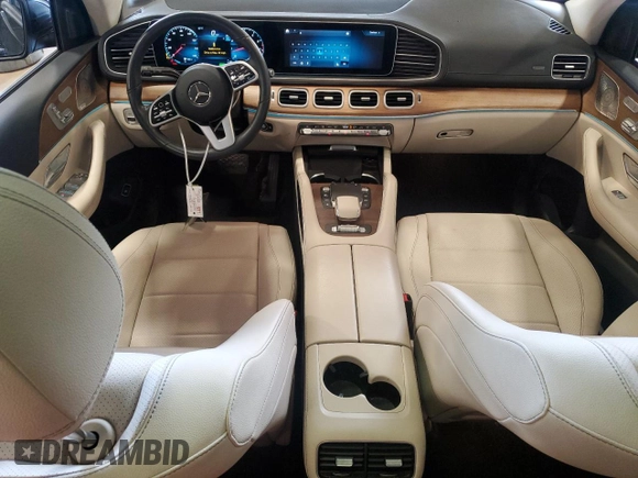 2021 Mercedes-Benz GLS 450 with VIN 4JGFF5KE6MA419030, listed as a Copart auction lot 59041075 with 39,780 mi miles and Salvage title. Bid and sale history available at DreamBid. Image 8.