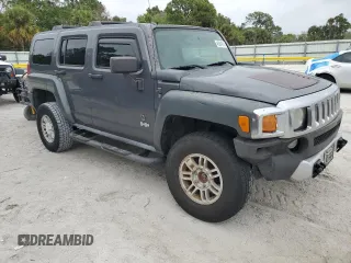 2008 Hummer H3 SUV Luxury with VIN 5GTEN13E188134204, listed as a Copart auction lot 46064915 with 126,956 mi miles and Salvage Title. Bid and sale history available at carsss.com. Image 4.