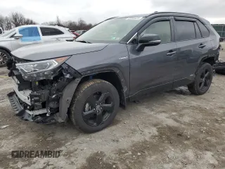2020 Toyota RAV4 Hybrid XSE with VIN JTME6RFV3LD502316, listed as a Copart auction lot 43389425 with 39,670 mi miles and Salvage Title. Bid and sale history available at carsss.com. Image 1.