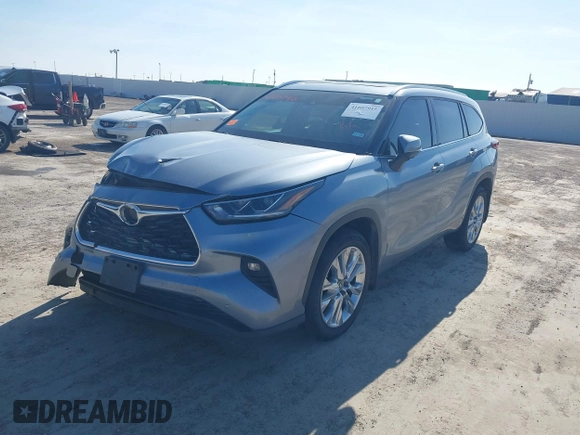 2023 Toyota Highlander L with VIN 5TDKDRAH9PS002343, listed as a IAAI auction lot 41607915 with 105,237 mi miles and . Bid and sale history available at DreamBid. Image 2.