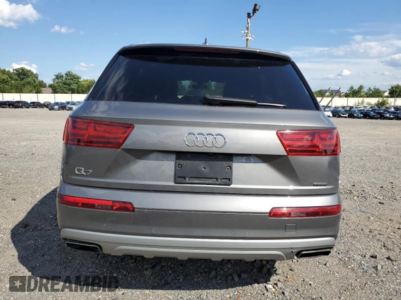 2017 Audi Q7 Premium with VIN WA1AHAF71HD043154, listed as a Copart auction lot 67232344 with 86,710 mi miles and Salvage title. Bid and sale history available at DreamBid. Image 6.