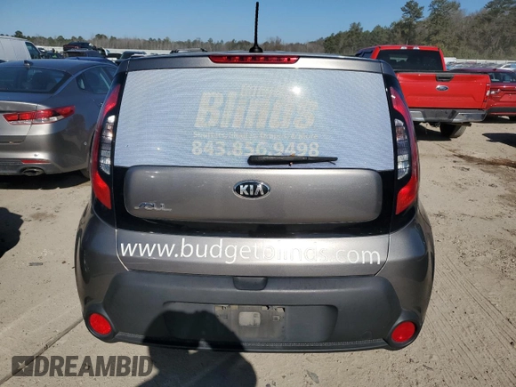 2016 Kia Soul with VIN KNDJN2A22G7362074, listed as a Copart auction lot 87255764 with 80,909 mi miles and Salvage Title. Bid and sale history available at carsss.com. Image 6.