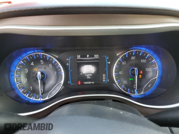 2017 Chrysler Pacifica Touring with VIN 2C4RC1DG1HR536856, listed as a Copart auction lot 58973155 with 142,520 mi miles and Salvage title. Bid and sale history available at DreamBid. Image 9.