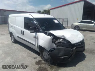 2020 Ram ProMaster City Cargo Van Tradesman with VIN ZFBHRFAB4L6R97116, listed as a IAAI auction lot 36772428 with 3,386 mi miles. Bid and sale history available at carsss.com. Image 1.