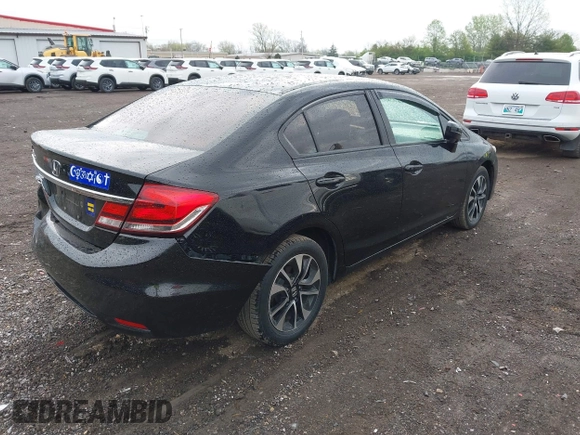 2015 Honda Civic EX with VIN 19XFB2F80FE044058, listed as a IAAI auction lot 42108396 with 134,515 mi miles and . Bid and sale history available at carsss.com. Image 4.