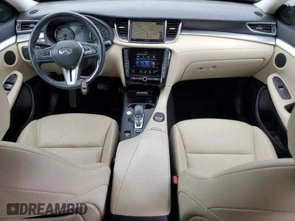 2020 Infiniti QX50 Luxe with VIN 3PCAJ5M16LF107867, listed as a Copart auction lot 56687275 with 67,957 mi miles and Salvage title. Bid and sale history available at DreamBid. Image 8.